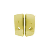 Don-Jo - 9050-LHR-PB-CW - Wrap Around Plate 22 Gauge Steel 12 Height and 5-1/8 Width with 2-3/4 Backset - PB (Bright Brass Finish-605)