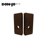 Don-Jo - 9050-RH-BZ-CW - Wrap Around Plate 22 Gauge Steel 12 Height and 5-1/8 Width with 2-3/4 Backset - BZ (Satin Bronze Finish-612)