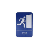 Don-Jo - 9070-38 - Exit Sign Matte Blue - 9 x 6 Diameter