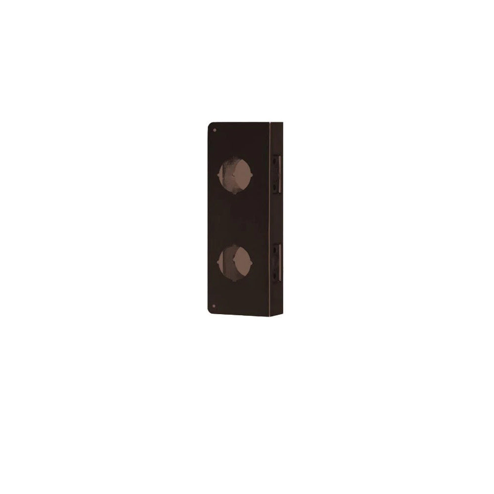 Don-Jo - 942-BZ-CW - Wrap Around Plate 22 Gauge Steel 9 Height and 4-1/4 Width with 4 CTC - BZ (Satin Bronze Finish-612)