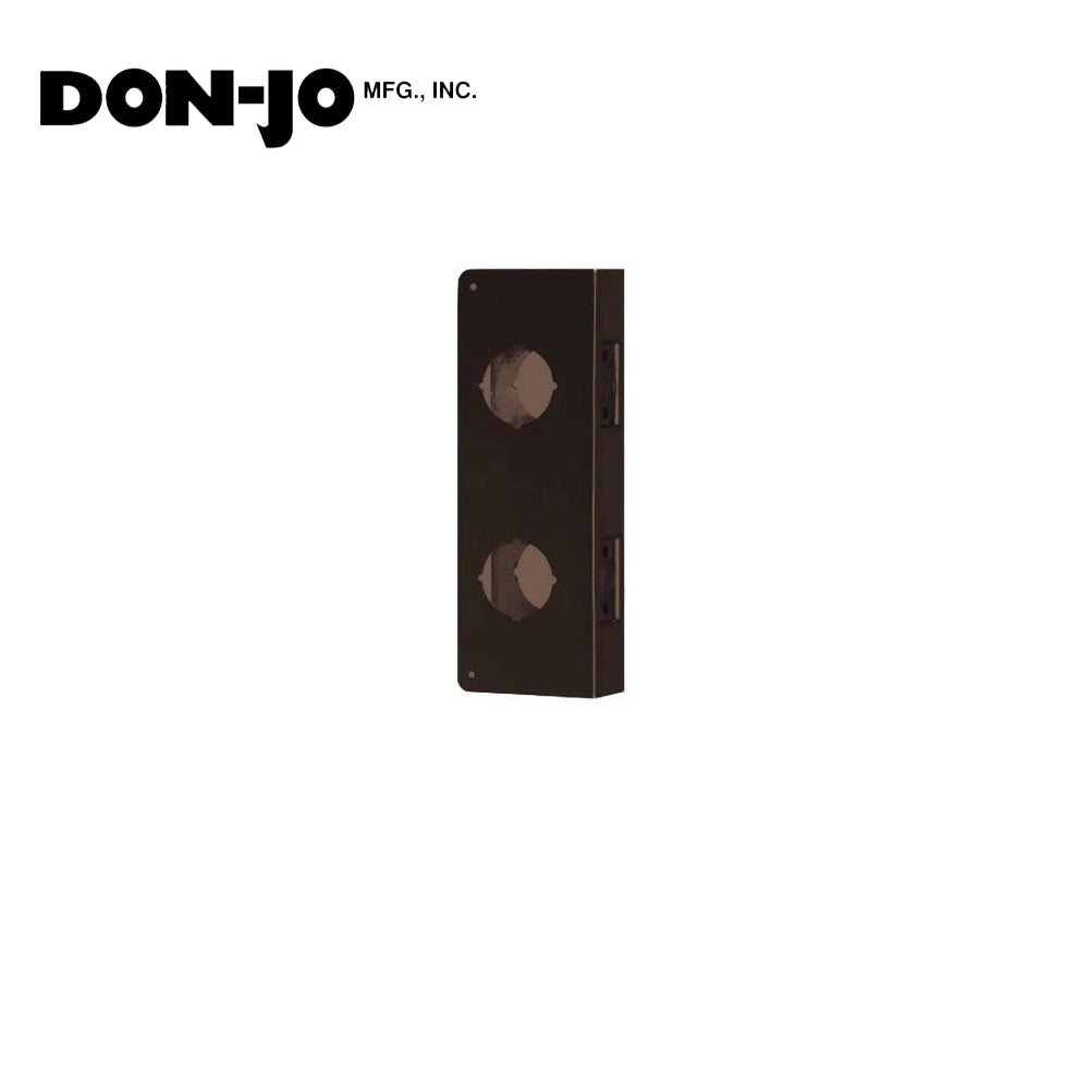 Don-Jo - 942-BZ-CW - Wrap Around Plate 22 Gauge Steel 9 Height and 4-1/4 Width with 4 CTC - BZ (Satin Bronze Finish-612)