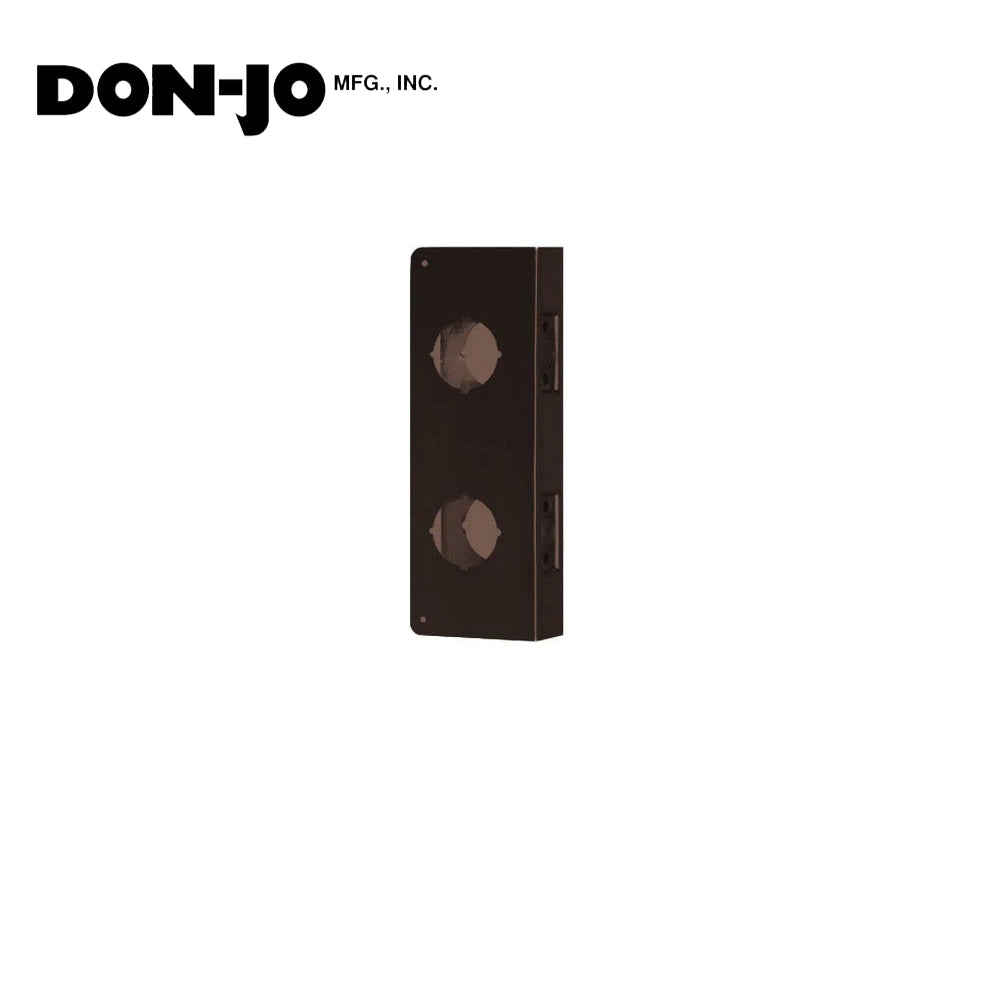 Don-Jo - 946-10B-CW - Wrap Around Plate 22 Gauge Steel 12 Height and 4-1/2 Width with 6 CTC - 10B (Oil Rubbed Bronze Finish-613)