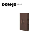 Don-Jo - 95-BZ-CW - Wrap Around Plate 22 Gauge Steel 9 Height and 4-3/4 Width with Lever Prep - 2-3/4 Backset - BZ (Satin Bronze Finish-612)