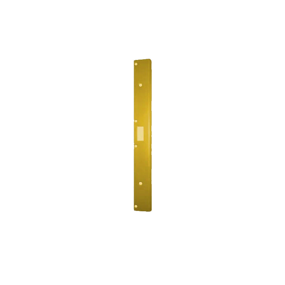 Don-Jo - AST-21381-BP - Single Hole Security Strike 13 Gauge Steel 18 Height and 1-3/8 Width with Cylindrical Lock or Deadbol - BP (Bright Brass Plated Clear Coated Finish)