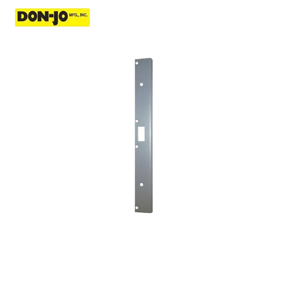 Don-Jo - AST-21381-SL - Single Hole Security Strike 13 Gauge Steel 18 Height and 1-3/8 Width with Cylindrical Lock or Deadbol - SL (Aluminum Painted Finish)