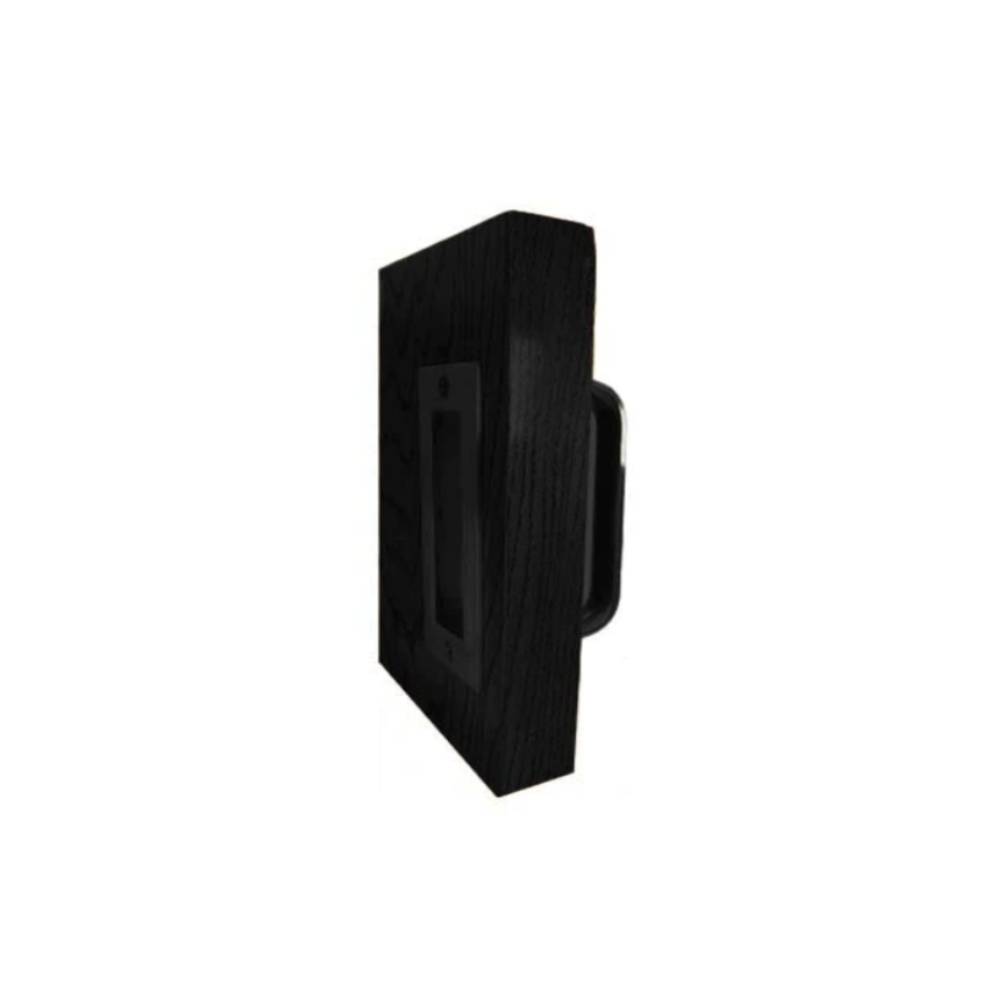 Don-Jo - BD1837-622 - Barn Door Half Round Pull 6.45 Length and .45 Width - 622 (Flat Black Coated)