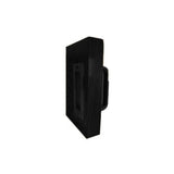 Don-Jo - BD1837-622 - Barn Door Half Round Pull 6.45 Length and .45 Width - 622 (Flat Black Coated)