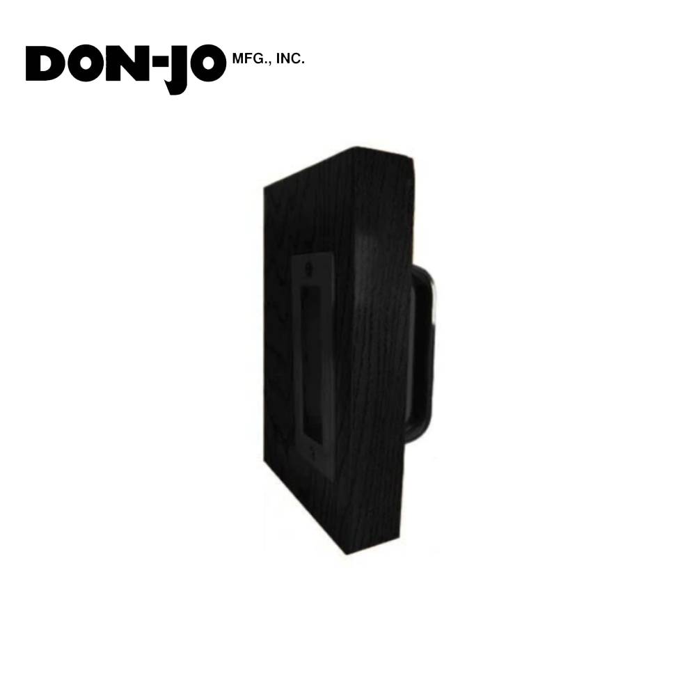 Don-Jo - BD1837-622 - Barn Door Half Round Pull 6.45 Length and .45 Width - 622 (Flat Black Coated)