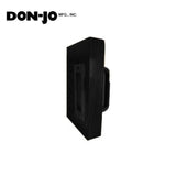 Don-Jo - BD1837-622 - Barn Door Half Round Pull 6.45 Length and .45 Width - 622 (Flat Black Coated)