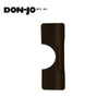 Don-Jo - BLP-207-DU - Latch Protector for Outswinging Doors 12 Gauge Steel 7 Length and 3-1/4 Width - DU (Duronodic Brown Coated)