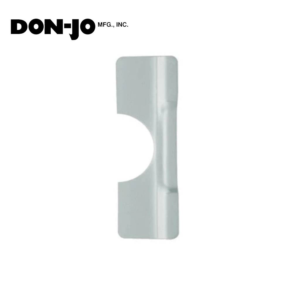 Don-Jo - BLP-207-SL - Latch Protector for Outswinging Doors 12 Gauge Steel 7 Length and 3-1/4 Width - SL (Aluminum Painted Finish-689)