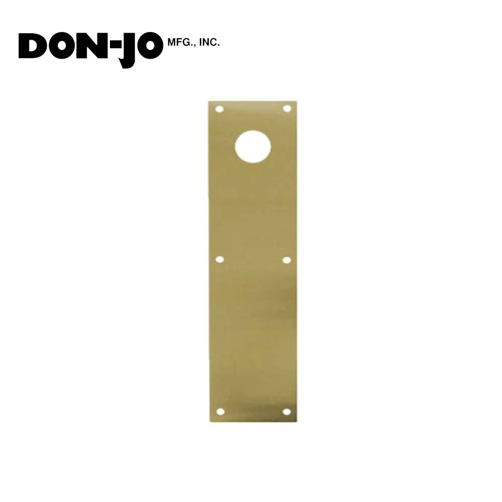 Don-Jo - CFC70-605 - Push Plate 15 Length and 3-1/2 Width - 605 (Bright Brass Finish)