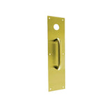 Don-Jo - CFC7115-605 - Pull Plate with 4 Width and 16 Length - 6 CTC - 605 (Bright Brass Finish)