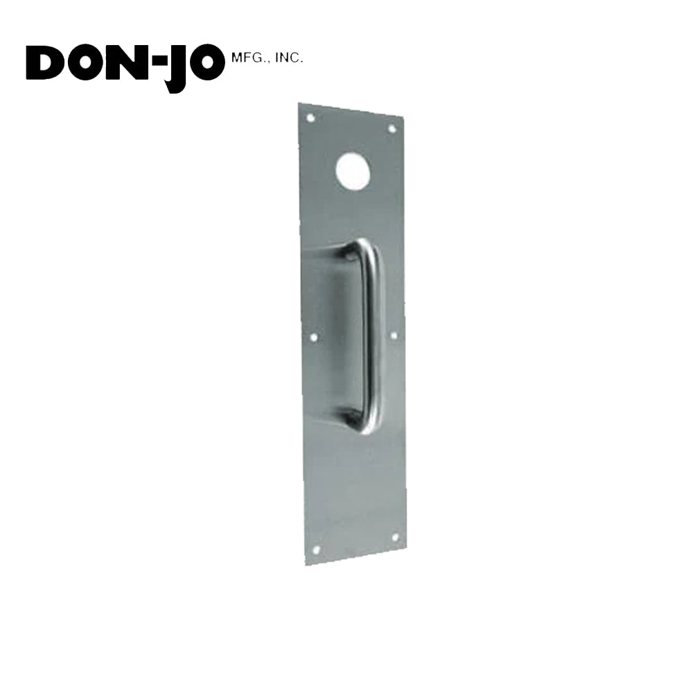 Don-Jo - CFC7115-628 - Pull Plate with 4 Width and 16 Length - 6 CTC - 628 (Satin Aluminum Clear Anodized Finish)