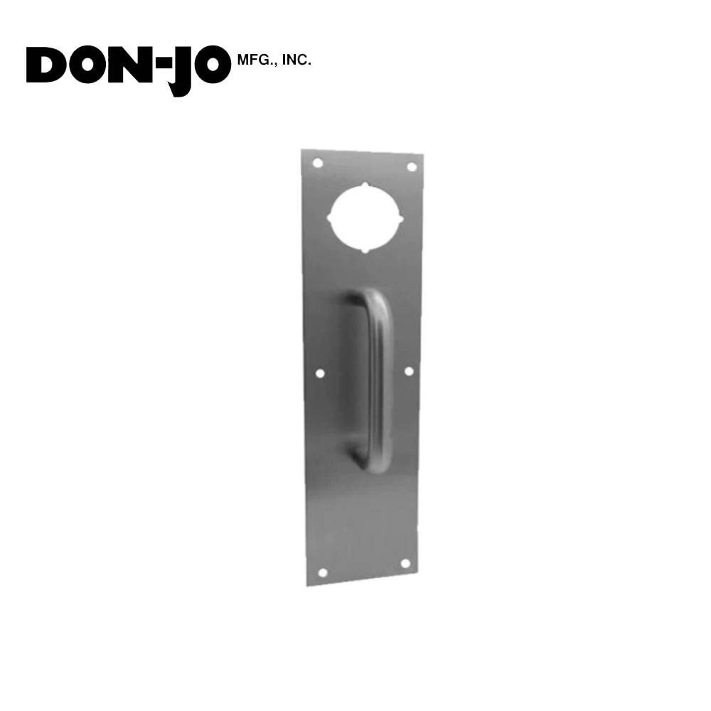 Don-Jo - CFK7115-630 - Pull Plate Deadbolt Hole 1-3/4 Door Thickness and 6 CTC - 630 (Satin Stainless Steel Finish)