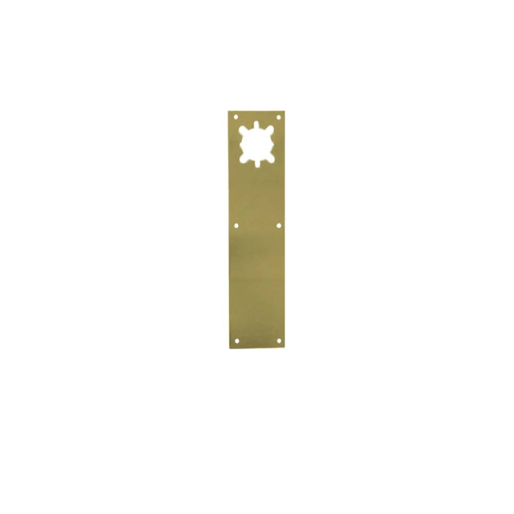 Don-Jo - CFL71-605 - Push Plate with Holes - 605 (Bright Brass Finish)