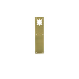 Don-Jo - CFL71-605 - Push Plate with Holes - 605 (Bright Brass Finish)