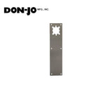 Don-Jo - CFL71-628 - Push Plate with Holes - 628 (Satin Aluminum Clear Anodized Finish)