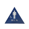 Don-Jo - CHS-1 - Title 24 Sign Men/Handicap Triangle White on Blue