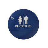 Don-Jo - CHS-3 - Title 24 Sign Men/Women/Handicap Triangle White on Blue