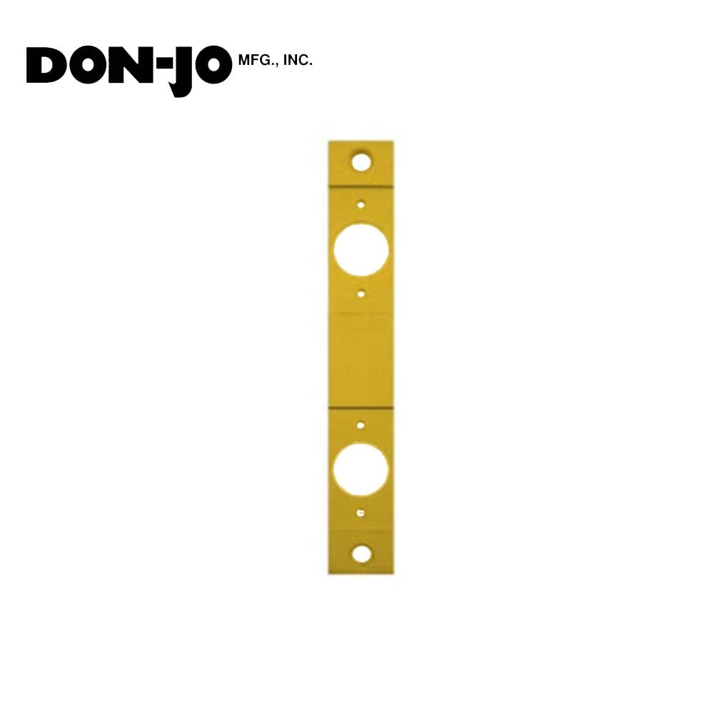 Don-Jo - CV-8624-BP - Conversion Plate 8 Length and 1-1/4 Width - BP (Bright Brass Plated Clear Coated Finish-632)