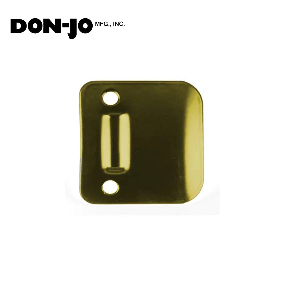 Don-Jo - D9103-605 - Extended Lip Dimple Strike 18 Gauge Steel 2-1/4 Height and 3 Width - 605 (Bright Brass Finish)