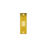 Don-Jo - DBS-2478-BP - Deadbolt Strike 13 Gauge Steel 4-7/8 Height and 1-1/4 Width - BP (Bright Brass Plated Clear Coated Finish-632)