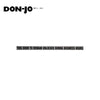 Don-Jo - DD-1 - Door Decal with Black on Clear