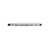 Don-Jo - DD-4 - Door Decal with White on Black