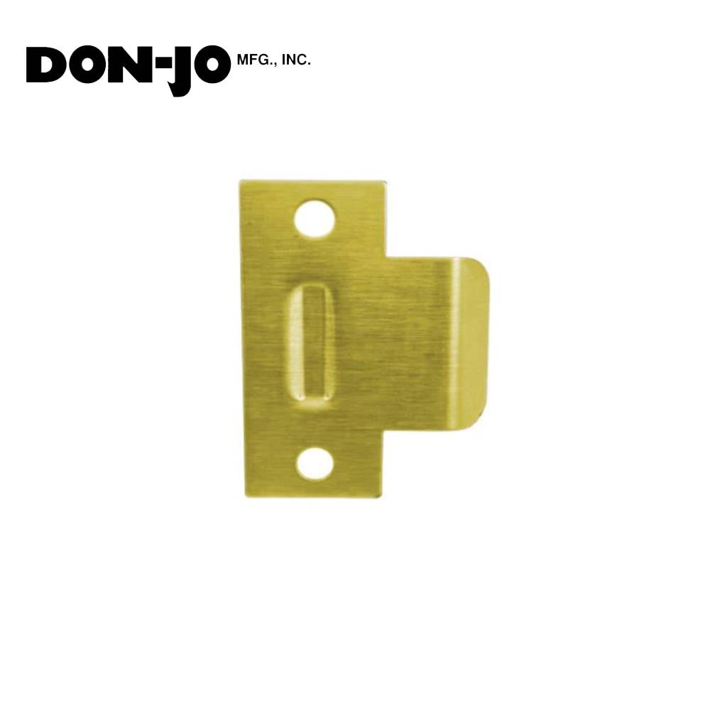 Don-Jo - DT9103-605 - Extended Lip Dimple T-Strike 2-3/4 Height and 3 Width - 605 (Bright Brass Finish)