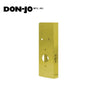 Don-Jo - E2000-PB-CW - Wrap Around Plate 22 Gauge Steel 15 Height and 5-1/8 Width with 2-3/4 Backset - PB (Bright Brass Finish-605)