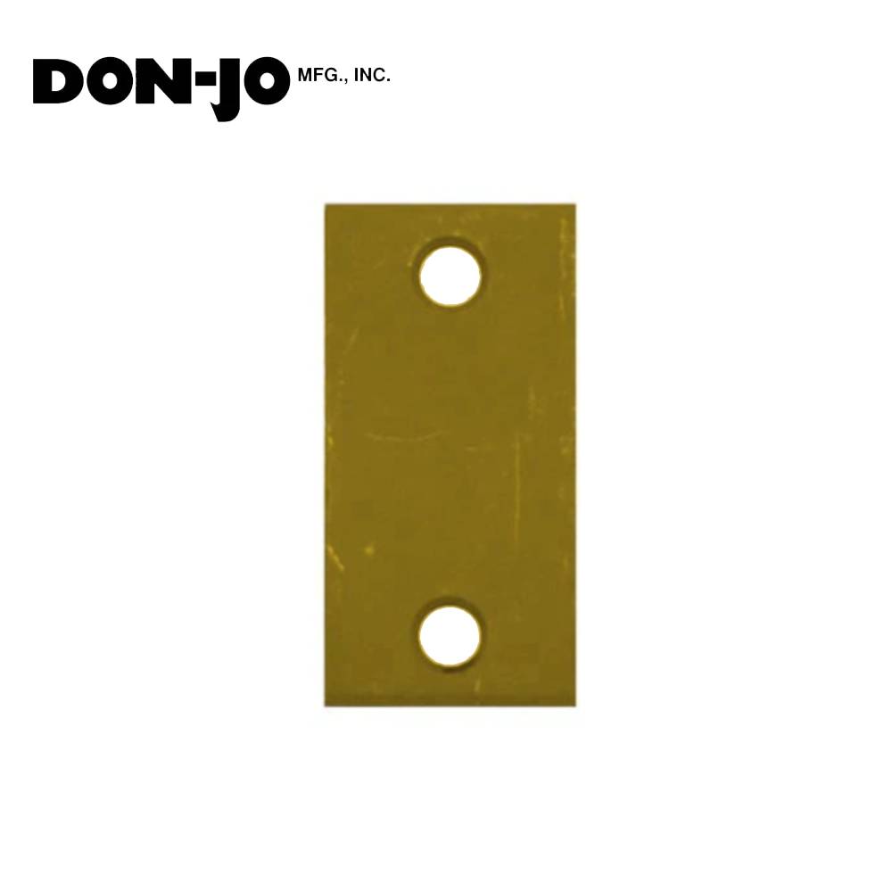 Don-Jo - EF-160-BP - Latch Filler Plate 2-1/4 Length and 1 Width - BP (Bright Brass Plated Clear Coated Finish-632)