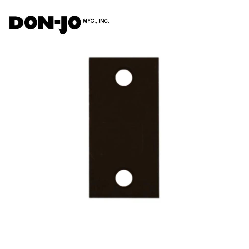 Don-Jo - EF-161-S-DU - Latch Filler Plate 11 Gauge Steel 2-3/4 Length and 1-1/8 Width - DU (Duronodic Brown Coated)