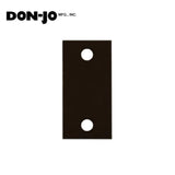 Don-Jo - EF-161-S-DU - Latch Filler Plate 11 Gauge Steel 2-3/4 Length and 1-1/8 Width - DU (Duronodic Brown Coated)