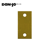 Don-Jo - EF-161-TG-BP - Latch Filler Plate 2-1/4 Length and 1-1/8 Width - BP (Bright Brass Plated Clear Coated Finish-632)