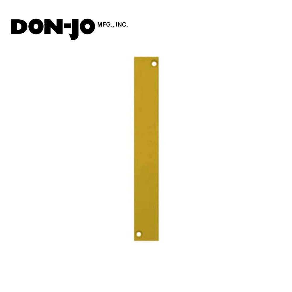 Don-Jo - EF-634-BP - Flush Bolt Cut Out Filler Plate 6.75 Length and 1 Width - BP (Bright Brass Plated Clear Coated Finish-632)