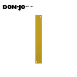 Don-Jo - EF-634-BP - Flush Bolt Cut Out Filler Plate 6.75 Length and 1 Width - BP (Bright Brass Plated Clear Coated Finish-632)