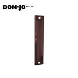 Don-Jo - EF-86-DU - Mortise Edge Filler Plate 8 Length and 1-1/4 Width - DU (Duronodic Brown Coated)