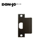 Don-Jo - EST-158-622 - Extended Lip ANSI Strike 4-7/8 Height and 1-5/8 Width - 622 (Flat Black Coated)