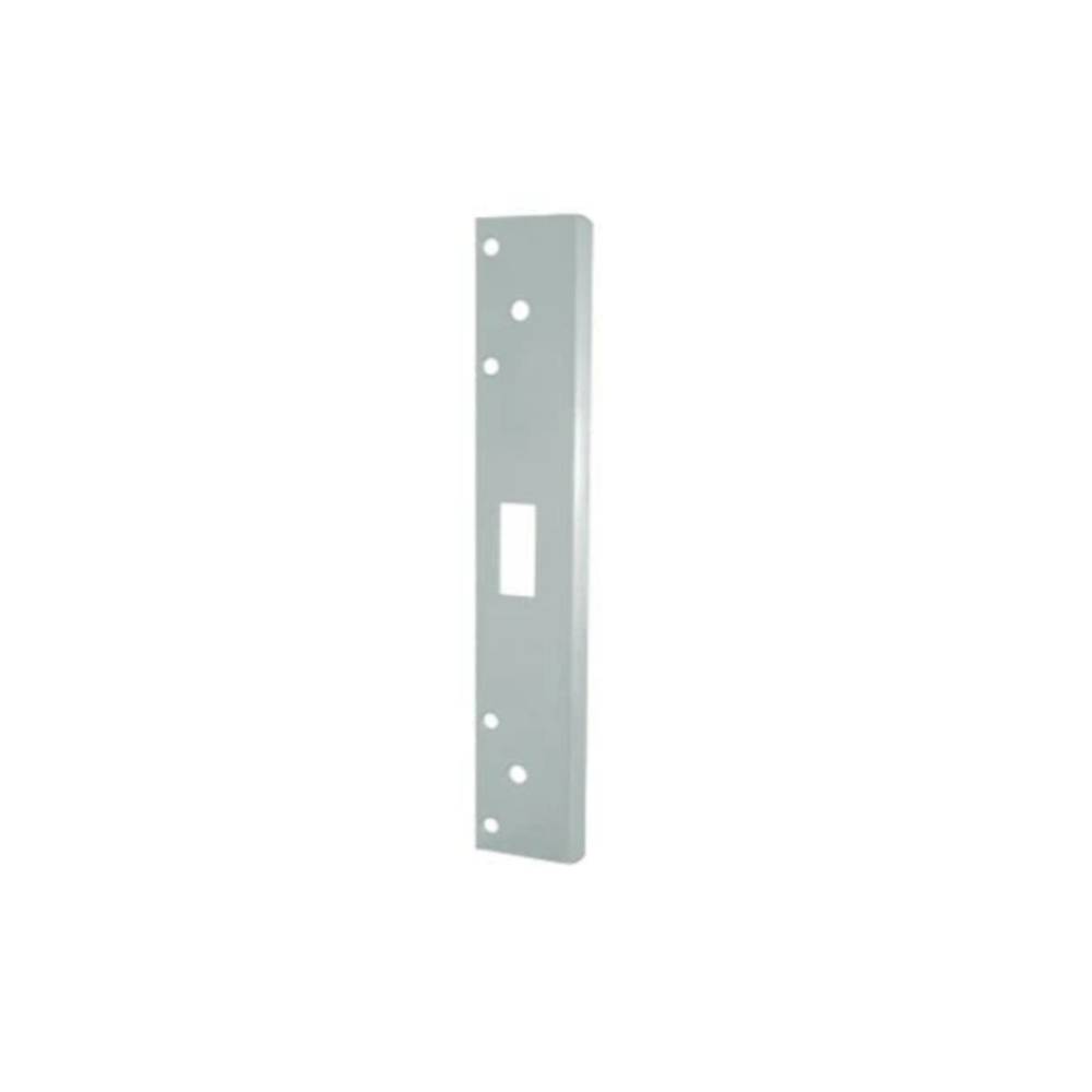 Don-Jo - FL-208N-SL - Single Hole Security Strike 13 Gauge Steel 8 Height and 1-3/8 Width - SL (Aluminum Painted Finish-689)