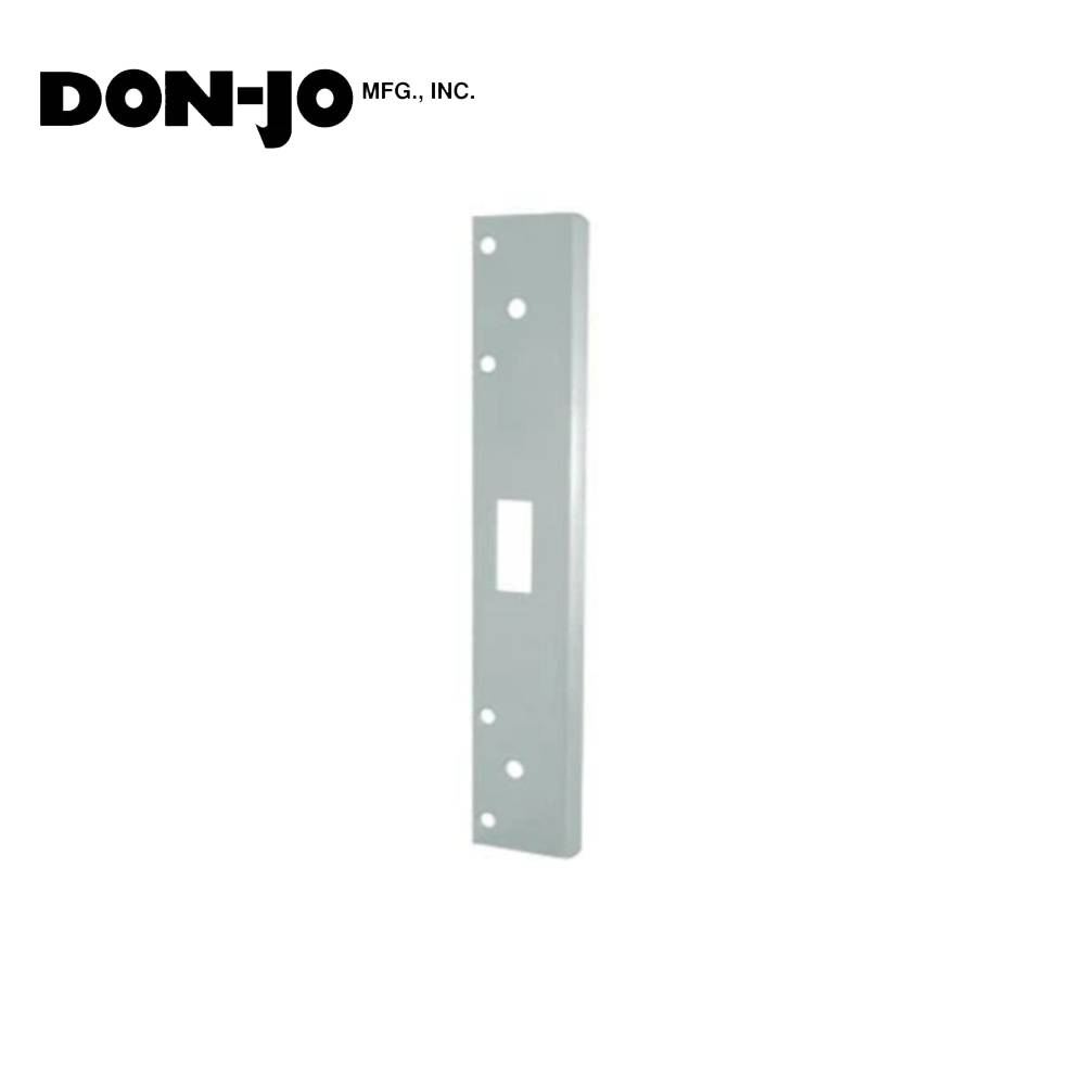 Don-Jo - FL-208N-SL - Single Hole Security Strike 13 Gauge Steel 8 Height and 1-3/8 Width - SL (Aluminum Painted Finish-689)