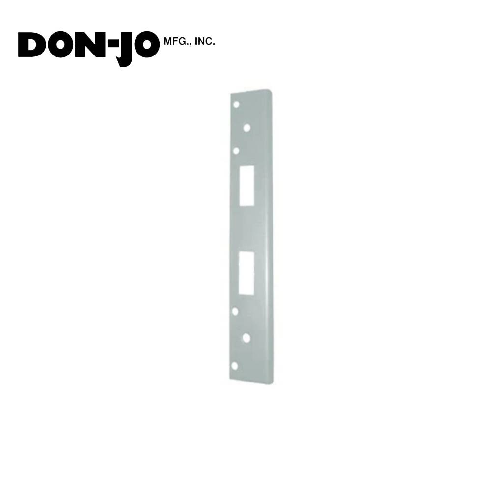 Don-Jo - FL-212N4-SL - Double Hole Security Strike 13 Gauge Steel 12 Height and 1-3/8 Width - SL (Aluminum Painted Finish-689)