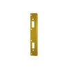 Don-Jo - FL-212N6-BP - Double Hole Security Strike 13 Gauge Steel 12 Height and 1-3/8 Width - BP (Bright Brass Plated Clear Coated Finish-632)