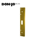 Don-Jo - FL-212W-BP - Single Hole Security Strike 13 Gauge Steel 12 Height and 1-3/4 Width - BP (Bright Brass Plated Clear Coated Finish-632)