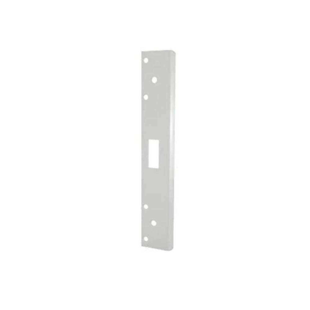 Don-Jo - FL-212W-WH - Single Hole Security Strike 13 Gauge Steel 12 Height and 1-3/4 Width - WH (White Coated Finish)