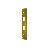 Don-Jo - FL-212W4-BP - Double Hole Security Strike 13 Gauge Steel 12 Height and 1-3/4 Width - BP (Bright Brass Plated Clear Coated Finish-632)