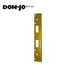 Don-Jo - FL-212W4-BP - Double Hole Security Strike 13 Gauge Steel 12 Height and 1-3/4 Width - BP (Bright Brass Plated Clear Coated Finish-632)