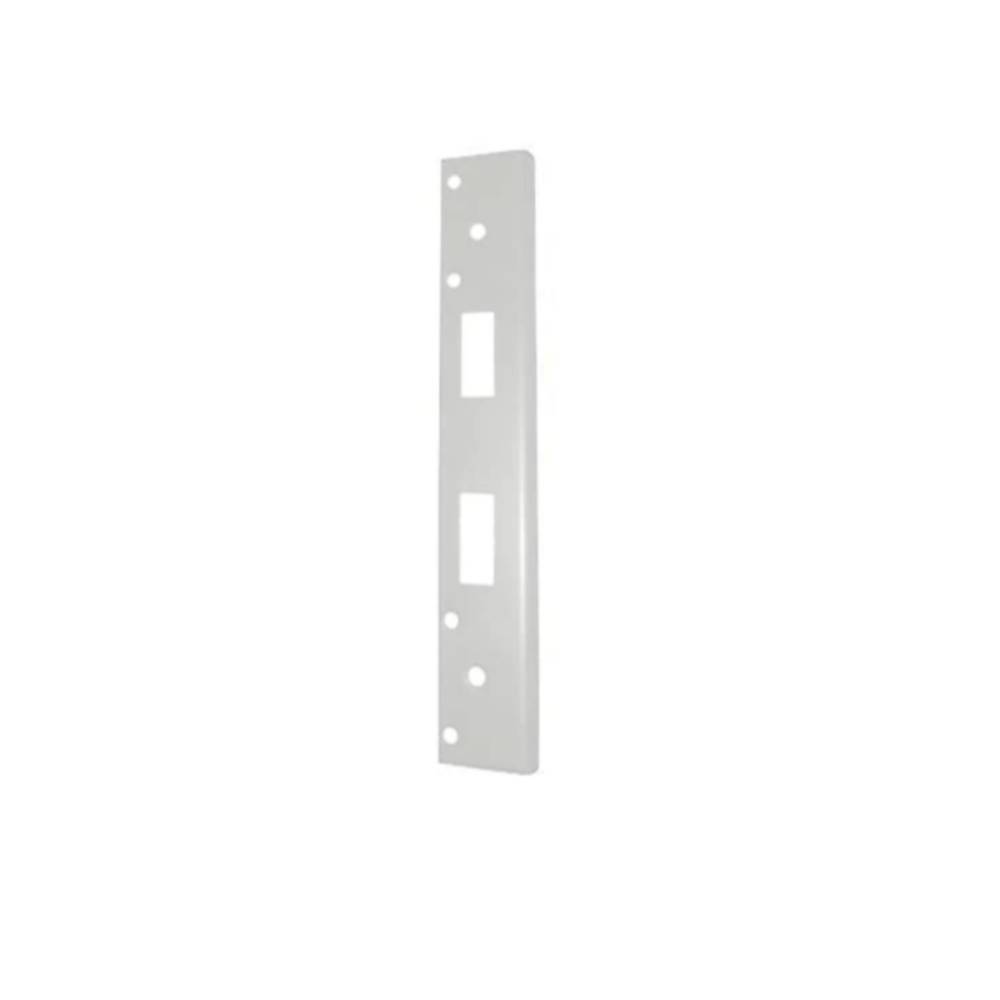 Don-Jo - FL-212W4-WH - Double Hole Security Strike 13 Gauge Steel 12 Height and 1-3/4 Width - WH (White Coated Finish)