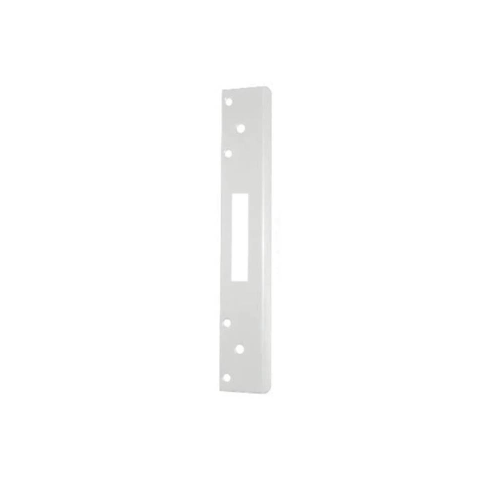 Don-Jo - FL-212WM-WH - Single Hole Security Strike 13 Gauge Steel 12 Height and 1-3/4 Width - WH (White Coated Finish)