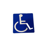 Don-Jo - HD-1 - Decal - Handicap Symbol 4 Length and 4 Width - White on Blue Finish